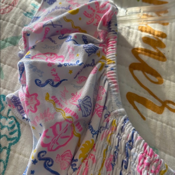 Lilly Pulitzer Multicolor Smocked Dress/ multi summer serenade size small NWT - Picture 4 of 5